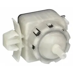 This pressure switch monitors water level in washing machines and dryers by sensing pressure changes in the air tube. It signals the control board to stop filling when the correct level is reached, preventing overflow and ensuring proper wash cycles.