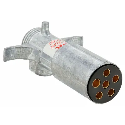 VELVAC Trailer Connector Plug: 6-Way, Plastic, 6 Conductor Wire (MPN 055050) - Fleet and Vehicle Maintenance