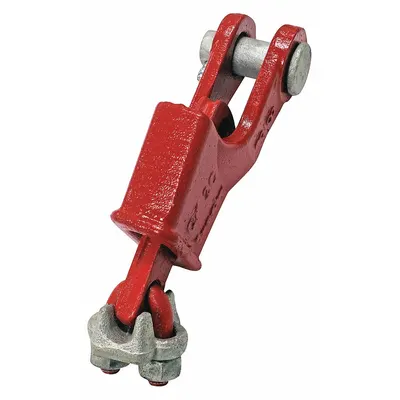 CROSBY Wire Rope Clevis Fitting: 1/2 in Compatible Rope Dia, Wire Strand Core - Wedge Sockets for Wire Rope