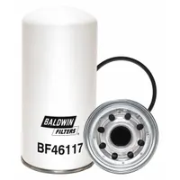 BALDWIN FILTERS Fuel Filter: Spin-On, 4 3/8 in Outside Dia, M32 x 1.50 Thread Size, Paper, BF46117