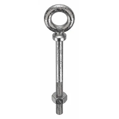 KEN FORGING Machinery Eye Bolt: With Shoulder, 18-8, Stainless Steel, Plain, 3/8"-16 Thread Size - Machinery Eye Bolts with Shoulder