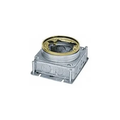 HUBBELL WIRING DEVICE-KELLEMS Floor Box: Round - Steel Electrical Floor Boxes