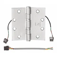 This full mortise-mount butt hinge is constructed from steel with a leaf width of 4-1/2 inches. It features oil-impregnated bearings for smooth operation. Commonly used for mounting commercial or industrial doors in full mortise applications.