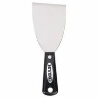 HYDE Scraper: Bld. Mat. Carbon Steel, Hdl. Mat. Nylon, Stiff, Bent Bld. Shape, 7 3/4 in Overall Lg (MPN 02400)