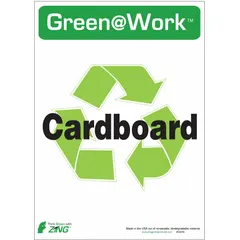 This 5-pack of non-retroreflective cardboard signs features adhesive mounting for quick attachment to walls or floors. Suitable for marking areas or conveying information in workplaces, warehouses, and industrial facilities. Not glow-in-the-dark.