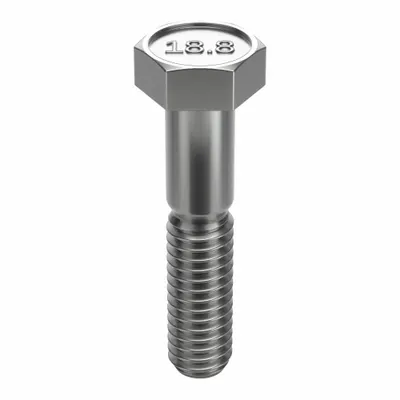 FOREVERBOLT Hex Head Cap Screw: Stainless Steel, A2, NL-19, 3/8"-16, Coarse, 1 3/4 in lg - 18-8 Stainless Steel Hex Head Cap Screws