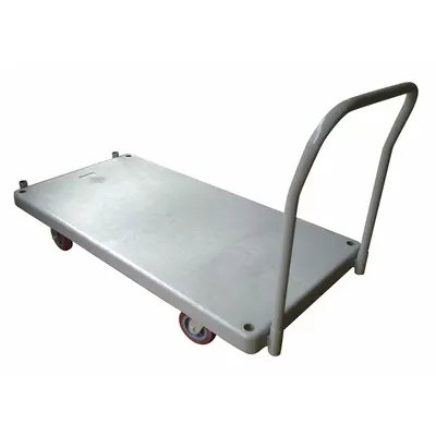 Dayton Platform Truck: 880 lb, 60 in L x 29 1/2 in W x 40 in H Overall Dim., Gray - General Purpose Plastic-Deck Platform Trucks
