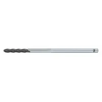 OSG Ball End Mill: Carbide, Diamond Coated, 4 Flute, 1/4" Mill Dia, 1" LOC, 4" OAL (MPN 72310816)