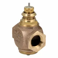 Hydronic Globe Valve: 2-Way, 28.9 CV Flow, 1 1/2 in Female NPT, Bronze Body, Stainless Steel Stem (MPN VG7441RT)