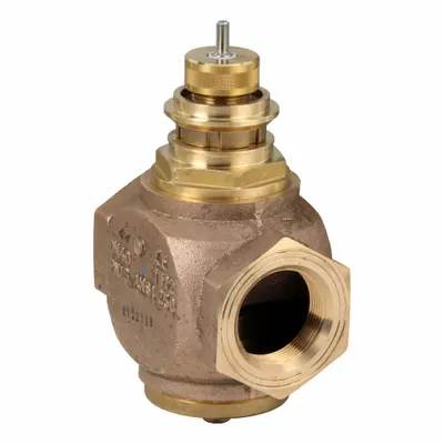 JOHNSON CONTROLS Hydronic Globe Valve: 2-Way, 28.9 CV Flow, 1 1/2 in Female NPT, Bronze Body - 2-Way NPT Connection Globe Valves
