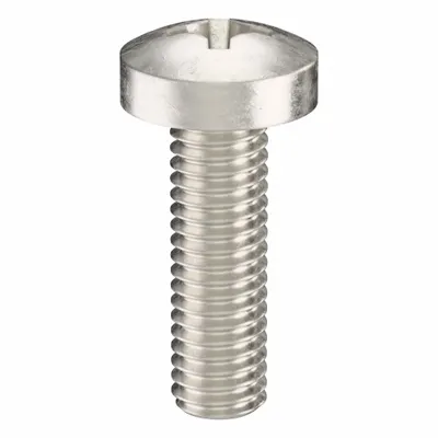 USA INDUSTRIALS Machine Screw: M6x1.00 Thread Size, 20 mm Lg, 316, Stainless Steel, Plain - Pan Head Machine Screws