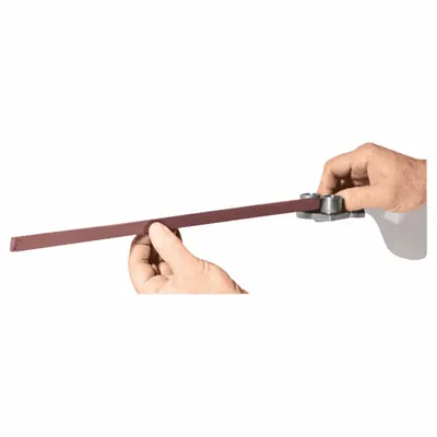 DYNABRADE Contact Arm: 1/2 in Belt Wd, 34 in Belt Lg, Dynafile Series, 5/8 in Wheel Dia - Belt Sander Contact Arms