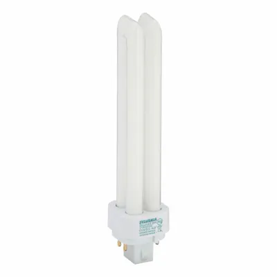 LEDVANCE/ SYLVANIA Compact Fluorescent Bulb: 4-Pin (G24q-3), T4, Fluorescent, 3000K - CFL Double Twin-Tube Plug-In Lamps
