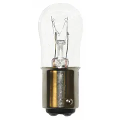 BA15d Double-Contact Bayonet Base Lamp, S6, White, 230V AC