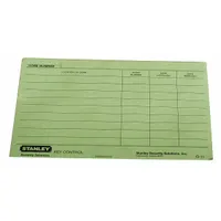 BEST Key Authorization Card: Paper, Identifies Specific Core Locations (MPN G11)