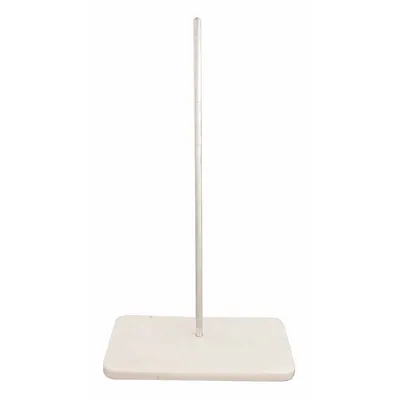 OHAUS Stand/Rod: Stainless Steel, 1/2 in Rod Dia, 7 in Overall Lg, 1 in Overall Ht - Lab Support Stands with Rod Included