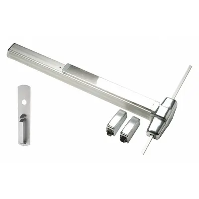 VON DUPRIN 9927TP 4 26D Surface Vertical Rod Push Bar, Chrome - Surface Vertical Rod Push Bars