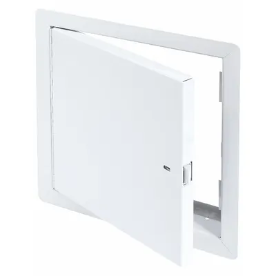 TOUGH GUY Access Door: 12 in Ht, 12 in Wd, Piano Hinge, Exposed Flange, Steel, 16 ga - Locking Access Doors