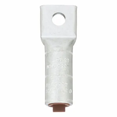 3M Compression Lug: 1/2 in Stud Size, 350 kcmil / 350 kcmil For Wire Sizes - One-Hole Compression Lugs