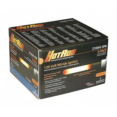 WHITE-RODGERS Hot Surface Igniter: Universal, Silicon Nitride, 15 1/2 in Lead Lg, 102-132V AC - Universal Hot Surface Ignitors