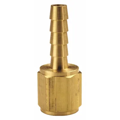 DIXON VALVE & COUPLING Barbed Hose Fitting: For 1 in Hose I.D., Hose Barb x NPTF - Brass Multipurpose (Air, Water, Chemical) Rigid Barbed Hose Fittings