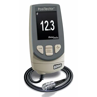 DEFELSKO Coating Thickness Gage: 250 mil Max Thick Measured, 0 mil Min Thick Measured - Gauges for Magnetic Coatings on All Metals