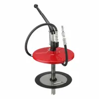 LINCOLN Hand Pump: Lever Action, Pump with Hose, Nozzle & Spout, 0.3 oz per stroke, 3/8 in x 5 ft (MPN 1292)