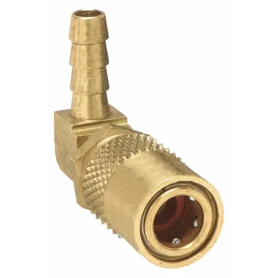 PARKER Hydraulic Quick Connect Hose Coupling: 1/4 in Coupling Size, Brass - Moldmate Series Hydraulic Quick-Connect Coupling Bodies