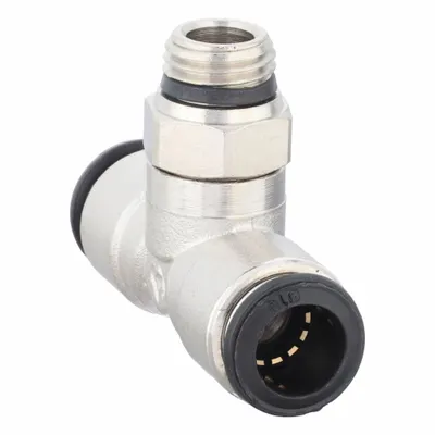 AIGNEP USA Nickel-Plated Brass Tube Fitting Tee - Nickel-Plated Brass Tube Fittings