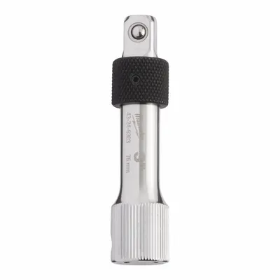 MILWAUKEE Socket Extension: 3/8 in Input Drive Size, 3/8 in Output Drive Size, 3 in Overall Lg - 3/8" Drive Hand Socket Extensions