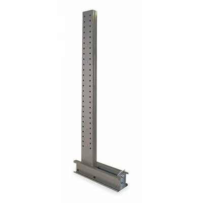 JARKE Upright: 12 ft x 9 1/2 in x 34 in, 1 Sided, 14 Max Arms/Side, 10 ga Columns - Heavy-Duty Pin-Lock Cantilever Rack Uprights