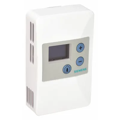Siemens Temperature Sensor: Wall Mount, Conduit Box, Digital, 32°F to 122°F - Room Temperature Sensors