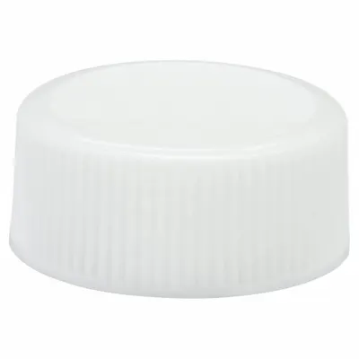 WHEATON Cap: 25 mm Dia, White, Polypropylene, PTFE Faced Polyethylene - Screw On Caps