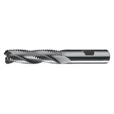 CLEVELAND Roughing End Mill: Cobalt, 4 Flute, Coarse Pitch, 1/2" Mill Dia, 3" LOC - General Purpose Cobalt Roughing End Mills