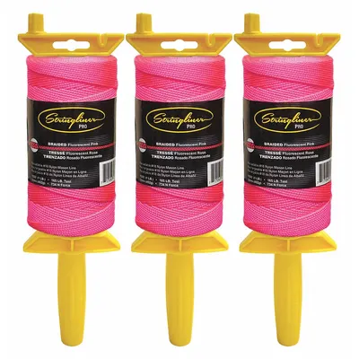 STRINGLINER Mason's Line Reel: Line Type Braided, Material Polyethylene - Masonry Leveling Line