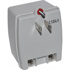 The ALTRONIX TP1640 is an AC output transformer with a 40 VA rating. It accepts 115V AC input and provides 16.5V AC output at 2.4 A. The primary connection uses a screw terminal. This transformer is commonly used to step down mains voltage for low-voltage applications such as security, access control, and fire alarm systems.