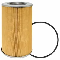 Cartridge-type diesel fuel filter with cellulose media. Overall length 9 11/16 in, outside diameter 6 1/16 in. Includes 200-15A furnished gasket. Compatible with DAHL vehicles. Used in diesel fuel systems to remove contaminants