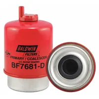 BALDWIN FILTERS Fuel Filter: Cartridge, 5 1/4 in Overall Lg, 3 5/16 in Outside Dia, Cellulose (MPN BF7681-D)