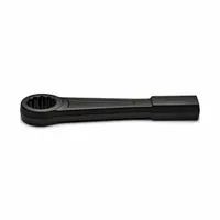 WRIGHT Striking Wrench: Steel, Black, 1 1/16 in Head Size, 9 1/8 in Overall Lg, 0° Head Offset Angle (MPN 1834)