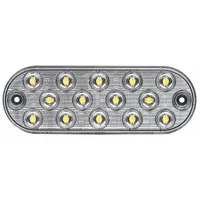 MAXXIMA Back-Up Light: LED, Backup/Reverse Light, Clear, Oval, 2 5/16 in Overall Ht, Wire Leads (MPN M63350)