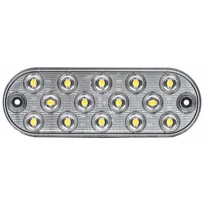 MAXXIMA Back-Up Light: LED, Backup/Reverse Light, Clear, Oval, 2 5/16 in Overall Ht - Backup/Reverse Lights