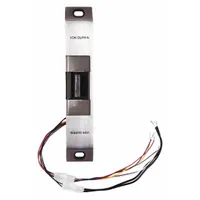 VON DUPRIN Electric Door Strike: 1 5/8 in Wd, 9 in Ht, Cylindrical/Mortise, Stainless Steel (MPN 6112 24V US32D DS CON)