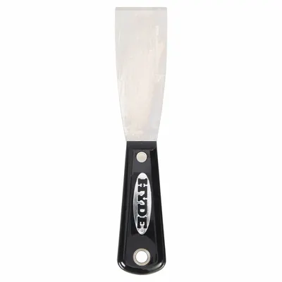 HYDE Putty Knife: Bld. Mat. Stainless Steel, Hdl. Mat. Nylon, Stiff - Standard Scrapers
