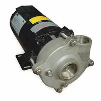 Centrifugal Pump: 3/4 hp, 230/460V AC, 50 ft Max Head, 1 1/4 in, 1 in Intake and Disch, ODP, SS (MPN 2ZWU3)