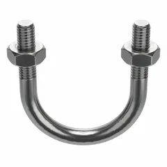 Standard U-bolt designed to secure 2 1/2 in pipe, conduit, or tubing to structural supports. Features 3/8-16 thread size and 3 5/8 in inside height. Plain finish. Sold in a 10-pack. Suitable for use in plumbing, HVAC, and material handling systems.