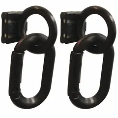 Carabiner Magnet Ring, Black, Polyethylene