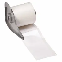 White gloss polyester precut label roll measuring 4 inches by 1 29/32 inches. Designed for use with the M710 printer series. Suitable for industrial labeling applications such as asset tracking, cable marking, and component identification