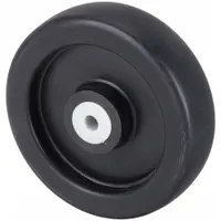 This polyolefin tread wheel is designed for light-duty material handling equipment such as carts, dollies, and shelving. The 5-inch diameter and 450 lb load rating suit industrial and commercial applications where floor protection and quiet rolling are needed. Polyolefin material offers low rolling resistance and resists water and chemicals