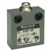 HONEYWELL Non Plug-In Limit Switch: Plunger Actuator, Metallic, Plunger, 2 Mounting Holes, 0.07 in (MPN 914CE1-3A)