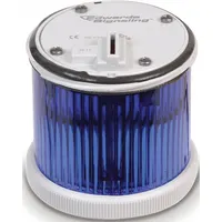 EDWARDS SIGNALING Tower Light Module: Steady, 24V AC/24V DC, Blue, 70 mm Overall Dia, 200 Class (MPN 270LEDSB24AD)